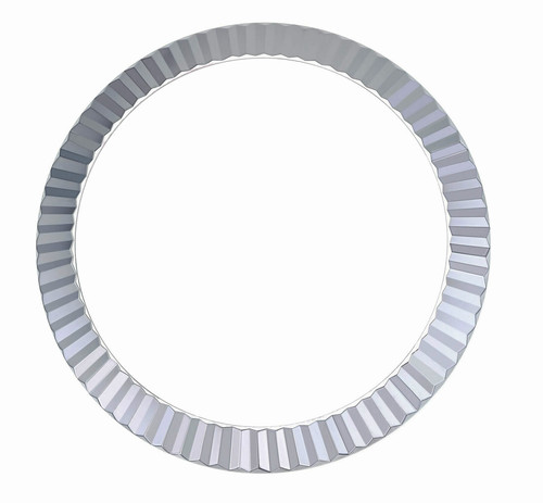 18k white gold fluted - 18k, bezel