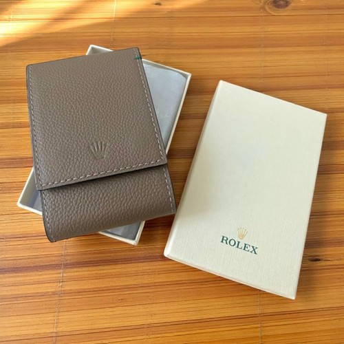 Authentic rolex taupe leather - rolex,